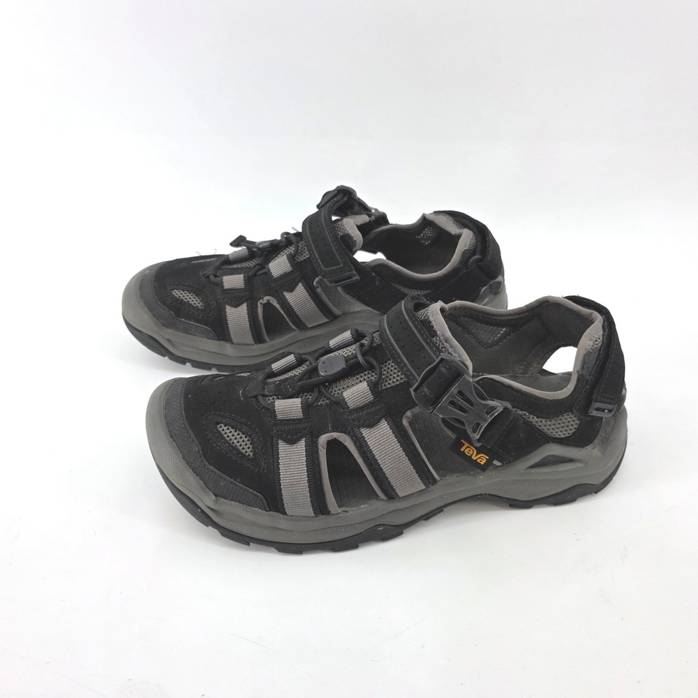 Teva Omnium 2 Mens Black Grey Hiking Water Sandals Size 9 Closed Toe Hikin - Picture 6 of 7